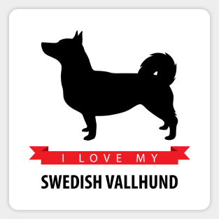 I Love My Swedish Vallhund Magnet